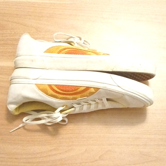 Vans Custom "Embroidered Sunshine" Leather Sneakers (Size W 11 / M 9.5) - Picture 5 of 11